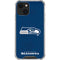 NFL Seattle Seahawks Distressed iPhone 15 Plus Clear Case