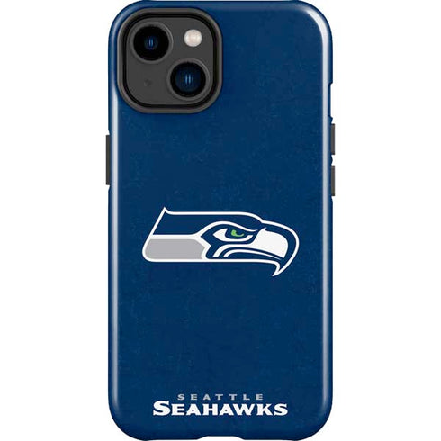NFL Seattle Seahawks Distressed iPhone 15 Plus Impact Case