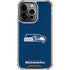 NFL Seattle Seahawks Distressed iPhone 14 Pro Clear Case