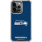 NFL Seattle Seahawks Distressed iPhone 15 Pro Clear Case