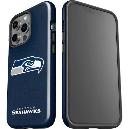 NFL Seattle Seahawks Distressed iPhone 15 Pro Impact Case