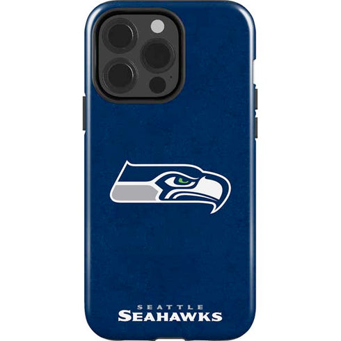 NFL Seattle Seahawks Distressed iPhone 15 Pro Impact Case
