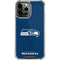 NFL Seattle Seahawks Distressed iPhone 14 Pro Max Clear Case