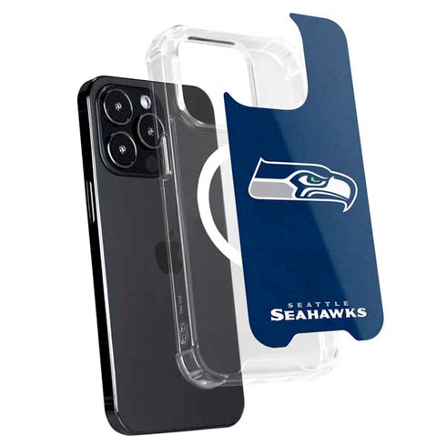NFL Seattle Seahawks Distressed iPhone 15 Pro Max MagSafe Case
