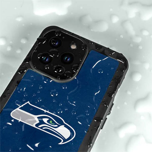 NFL Seattle Seahawks Distressed iPhone 14 Pro Max Waterproof Case