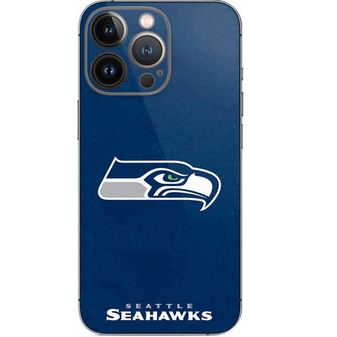 NFL Seattle Seahawks Distressed iPhone 15 Pro Skin