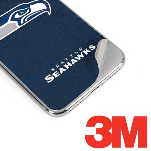 NFL Seattle Seahawks Distressed iPhone XS Skin