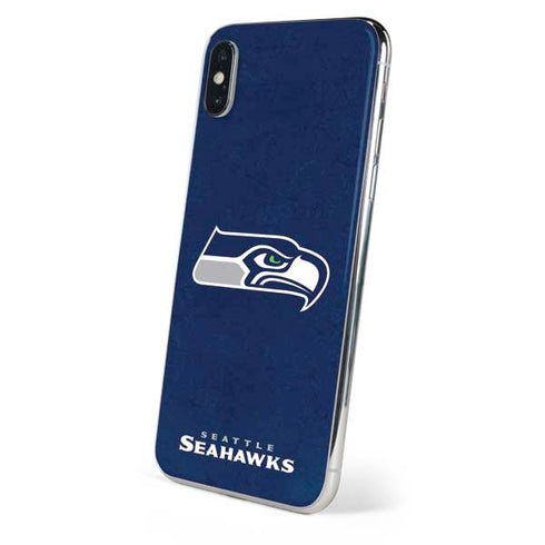 NFL Seattle Seahawks Distressed iPhone XS Skin
