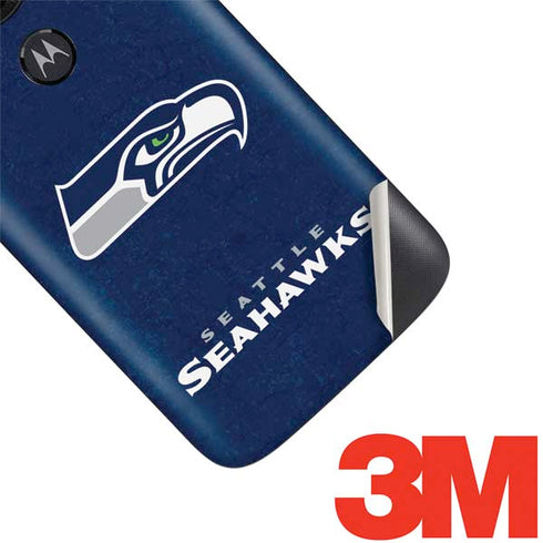 NFL Seattle Seahawks Distressed Moto E5 Play Skin