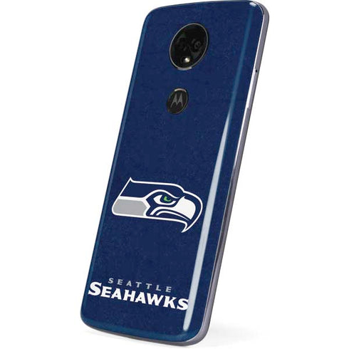 NFL Seattle Seahawks Distressed Moto E5 Plus Skin