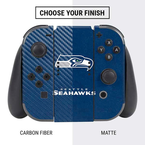 NFL Seattle Seahawks Distressed Nintendo Switch Bundle Skin