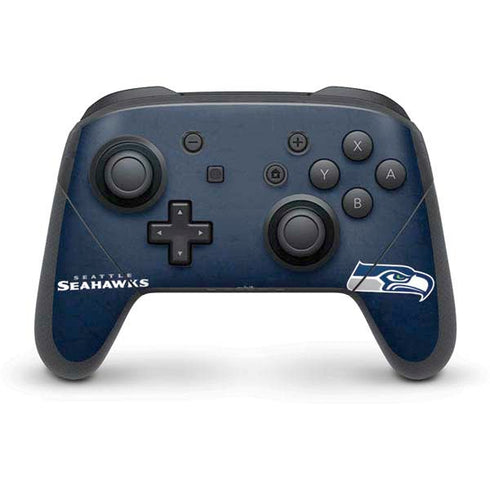 NFL Seattle Seahawks Distressed Nintendo Switch Pro Controller Skin