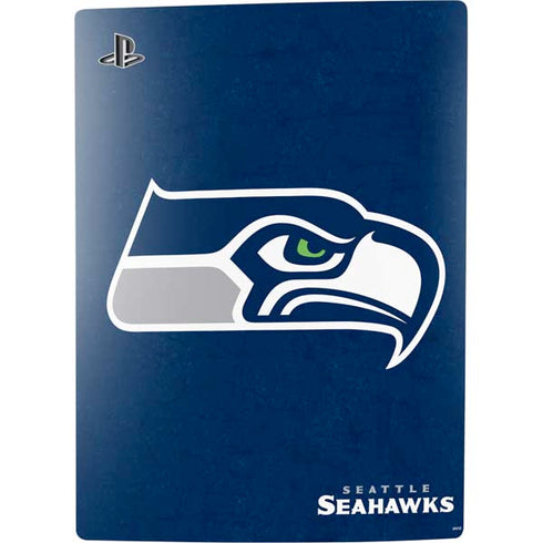 NFL Seattle Seahawks Distressed PS5 Console Skin