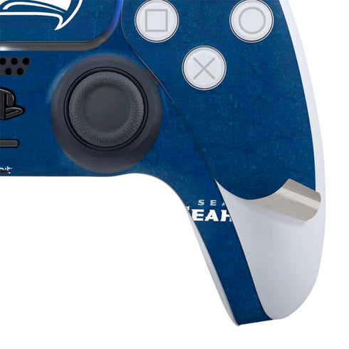 NFL Seattle Seahawks Distressed PS5 Controller Skin