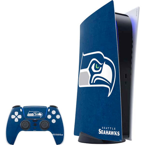 NFL Seattle Seahawks Distressed PS5 Digital Edition Bundle Skin