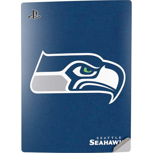 NFL Seattle Seahawks Distressed PS5 Digital Edition Console Skin