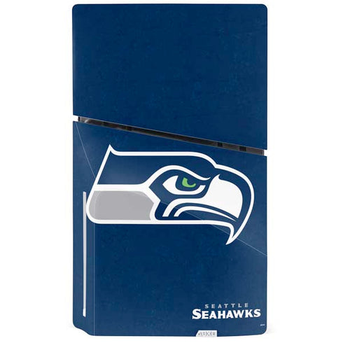 NFL Seattle Seahawks Distressed PS5 Slim Disk Bundle Skin