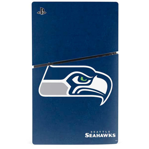 NFL Seattle Seahawks Distressed PS5 Slim Digital Edition Bundle Skin