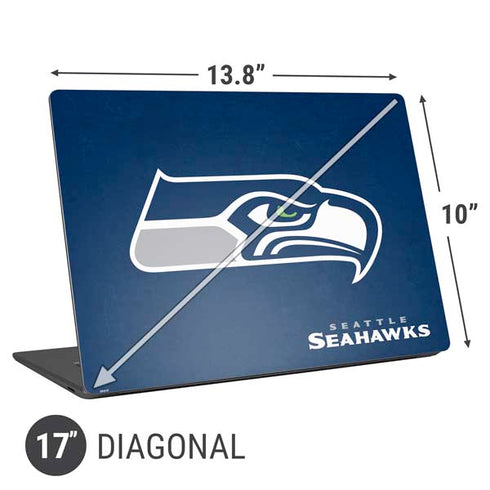 NFL Seattle Seahawks Distressed Universal Laptop 17in (13.8 x 10in) Skin