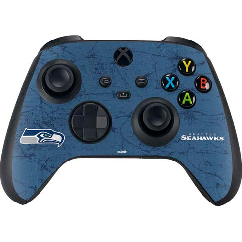 NFL Seattle Seahawks Distressed Xbox Series X Bundle Skin