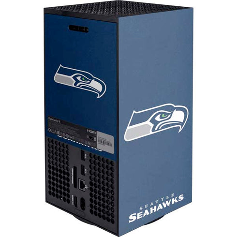NFL Seattle Seahawks Distressed Xbox Series X Console Skin
