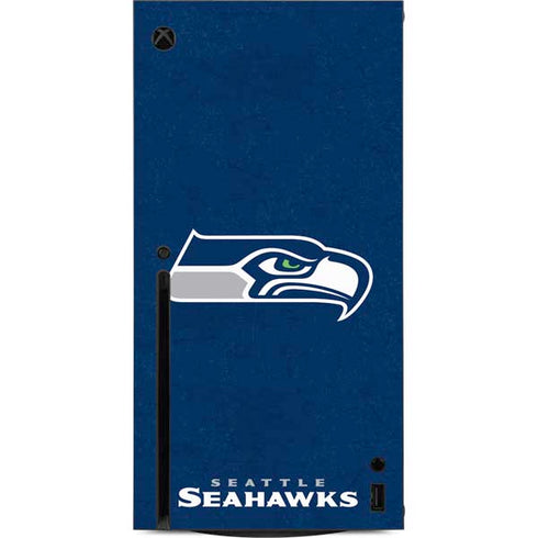 NFL Seattle Seahawks Distressed Xbox Series X Console Skin