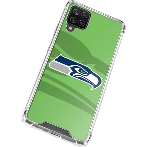 NFL Seattle Seahawks Double Vision Galaxy A12 Clear Case