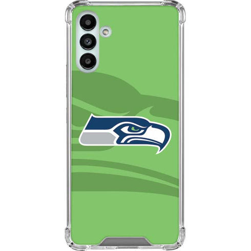 NFL Seattle Seahawks Double Vision Galaxy A13 5G Clear Case