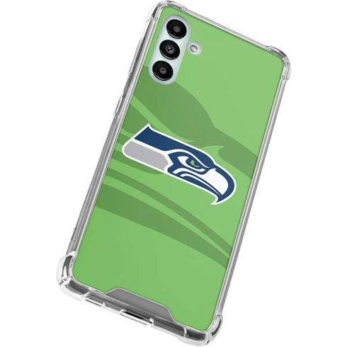 NFL Seattle Seahawks Double Vision Galaxy A13 5G Clear Case