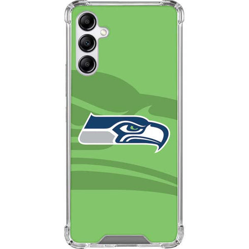 NFL Seattle Seahawks Double Vision Galaxy A14 5G Clear Case
