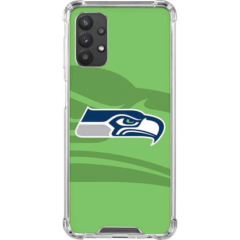 NFL Seattle Seahawks Double Vision Galaxy A32 5G Clear Case