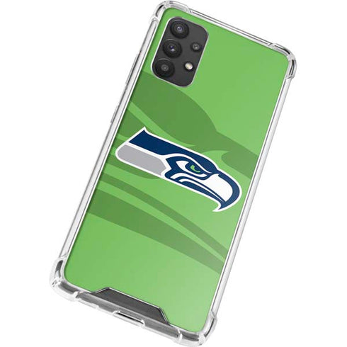 NFL Seattle Seahawks Double Vision Galaxy A32 5G Clear Case