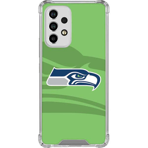 NFL Seattle Seahawks Double Vision Galaxy A53 5G Clear Case