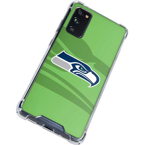 NFL Seattle Seahawks Double Vision Galaxy S20 FE Clear Case