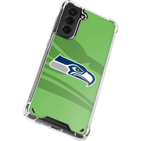 NFL Seattle Seahawks Double Vision Galaxy S21 5G Clear Case