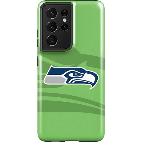 NFL Seattle Seahawks Double Vision Galaxy S21 Ultra 5G Pro Case
