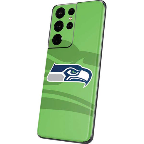 NFL Seattle Seahawks Double Vision Galaxy S21 Ultra 5G Skin