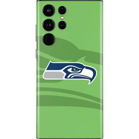 NFL Seattle Seahawks Double Vision Galaxy S22 Ultra Skin