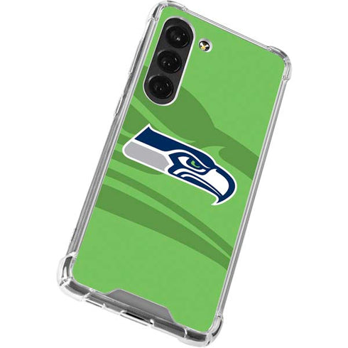 NFL Seattle Seahawks Double Vision Galaxy S23 Clear Case