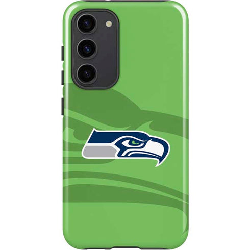NFL Seattle Seahawks Double Vision Galaxy S23 Plus Pro Case