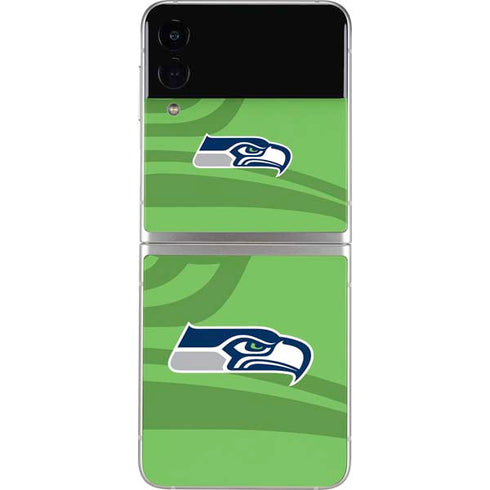 NFL Seattle Seahawks Double Vision Galaxy Z Flip3 5G Skin