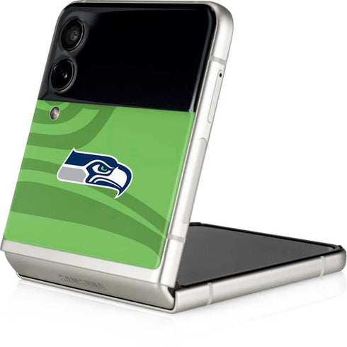 NFL Seattle Seahawks Double Vision Galaxy Z Flip3 5G Skin