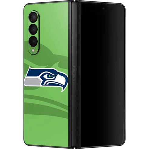 NFL Seattle Seahawks Double Vision Galaxy Z Fold3 5G Skin