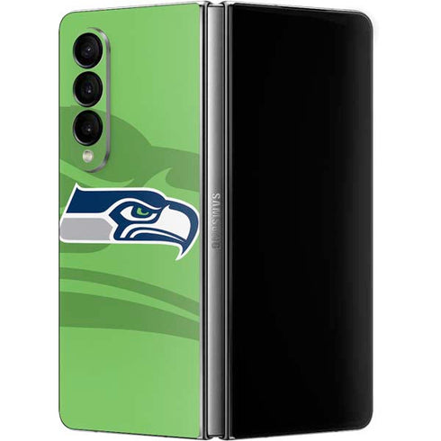 NFL Seattle Seahawks Double Vision Galaxy Z Fold4 5G Skin