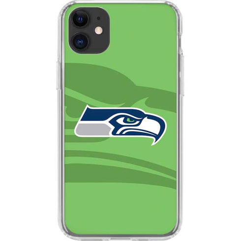 NFL Seattle Seahawks Double Vision iPhone 11 Clear Case