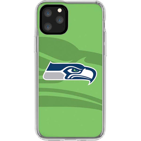 NFL Seattle Seahawks Double Vision iPhone 11 Pro Clear Case
