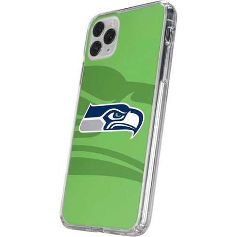 NFL Seattle Seahawks Double Vision iPhone 11 Pro Clear Case