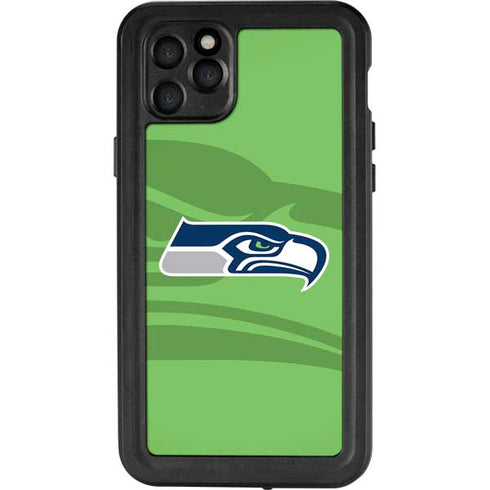 NFL Seattle Seahawks Double Vision iPhone 11 Pro Max Waterproof Case