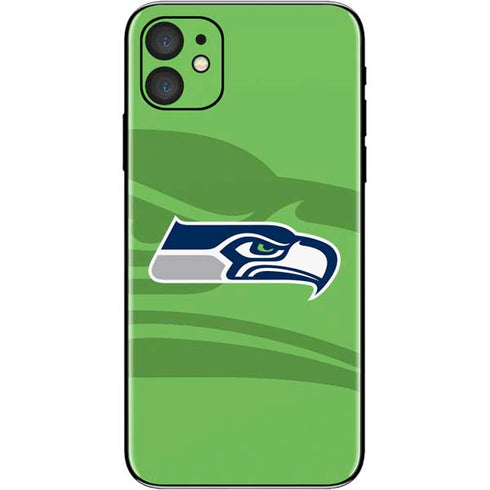 NFL Seattle Seahawks Double Vision iPhone 11 Skin