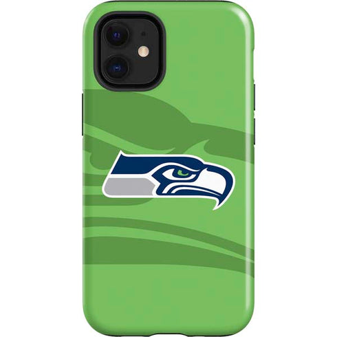NFL Seattle Seahawks Double Vision iPhone 12 Mini Impact Case